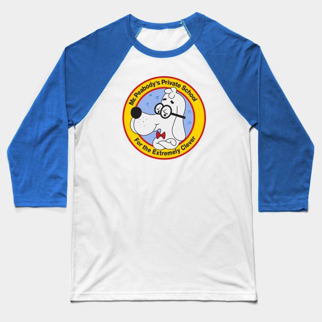 Mr. Peabody's School for the Extremely Clever Baseball T-Shirt by Chewbaccadoll